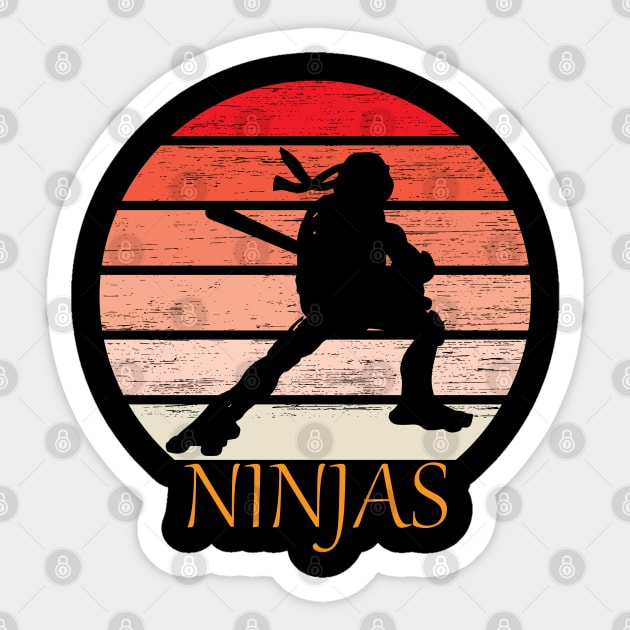 Teenage Mutant Ninja Turtles Vintage Sticker by Mathew Graphic